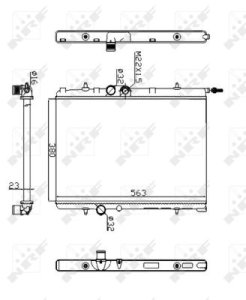 Chłodnica silnika NRF 509524A 133038