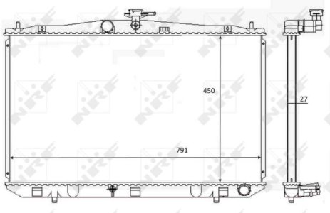 Chłodnica silnika NRF 59081 1604131630