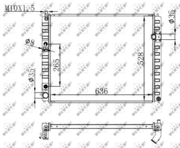 Chłodnica silnika NRF 59147 214601BF0A