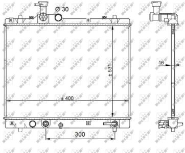 Chłodnica silnika NRF 59208 1770069L10