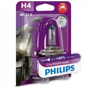 ŻARÓWKA H4 60/55W H4 CITY VISION MOTO PHILIPS 12342CTVBW H4