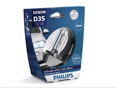 ŻARÓWKA XENON D3S 35W 85V WHITE VISION GEN2 PHILIPS 42403WHV2S1 D3S