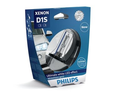 ŻARÓWKA XENON D1S 35W 85V PHILIPS 85415WHV2S1 D1S WHITE VISION GEN2