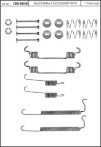Sprężynki do szczęk hamulcowych QUICK BRAKE 105-0849 96456494