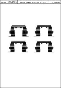 Zest. mont. klocków hamulcowych QUICK BRAKE 109-1669 45010740000