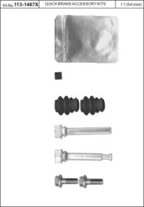 Zestaw do zacisku hamulcowego QUICK BRAKE 113-1467X 