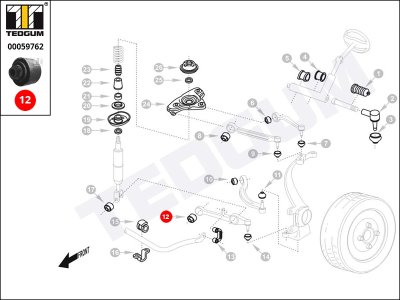 Silentblok wahacza TEDGUM 00059762 4D0407182E