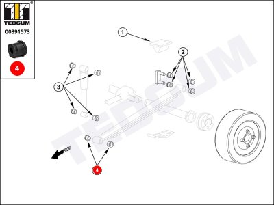 TULEJA RESORU TEDGUM 00391573 8942231680 MAZDA