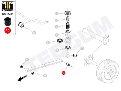 TULEJA RESORU MERCEDES