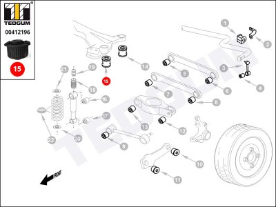 Silentblok zawieszenia TEDGUM 00412196 1243511942
