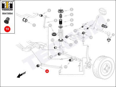 Silentblok wahacza TEDGUM 00415004 2103336814