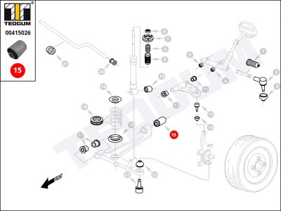 Silentblok wahacza TEDGUM 00415026 2023336414