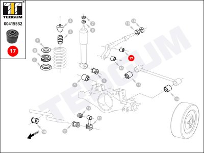 Silentblok zawieszenia silnika TEDGUM 00415532 4603520665