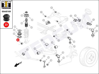 Tuleja amortyzatora TEDGUM 00440169 