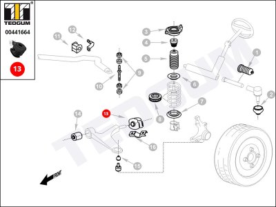 Silentblok wahacza TEDGUM 00441664 30872511