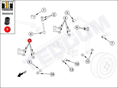 TULEJA RESORU TEDGUM 00445418 MB111203 MITSUBISHI