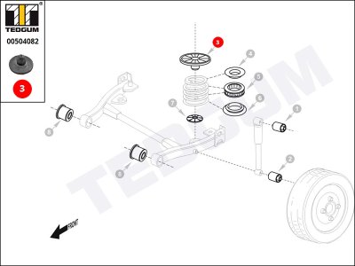 Podkładka sprężyny TEDGUM 00504082 0402946