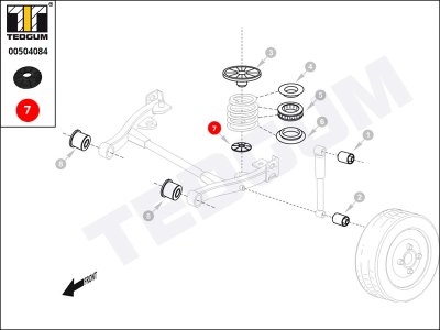 Podkładka sprężyny TEDGUM 00504084 0402927