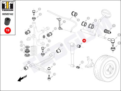 Tuleja amortyzatora TEDGUM 00585162 313393
