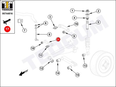 Wahacz TEDGUM 00744816 30818097