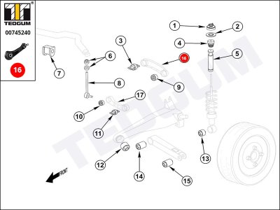 Wahacz TEDGUM 00745240 30818096