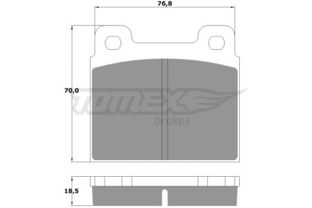 Klocki hamulcowe TOMEX 10181 20011185