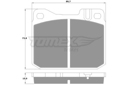 Klocki hamulcowe TOMEX 1022 20392150
