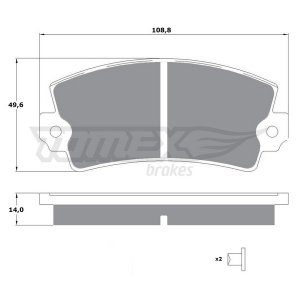 Klocki hamulcowe TOMEX 10432 20140140