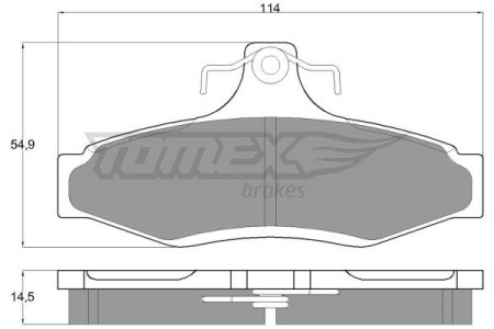 Klocki hamulcowe TOMEX 1081 23237145