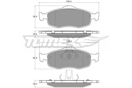 Klocki hamulcowe TOMEX 1119 21394178