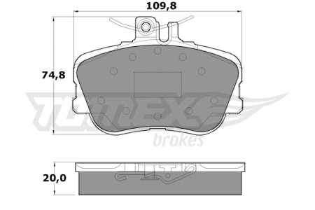 Klocki hamulcowe TOMEX 1146 21439203