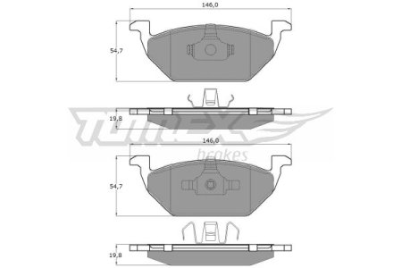 Klocki hamulcowe TOMEX 1210 23130197