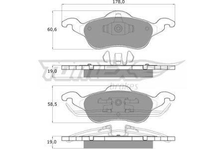 Klocki hamulcowe TOMEX 1217 23154194