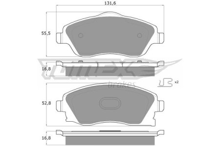 Klocki hamulcowe TOMEX 1219 23225170