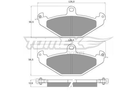 Klocki hamulcowe TOMEX 1237 20410150
