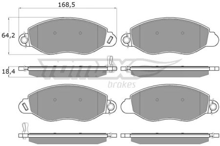 Klocki hamulcowe TOMEX 1261 23434187