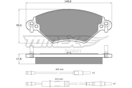 Klocki hamulcowe TOMEX 1331 23277177