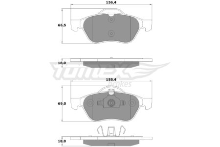 Klocki hamulcowe TOMEX 1351 23217183