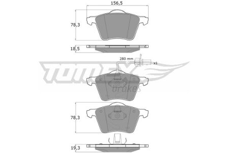 Klocki hamulcowe TOMEX 1358 23034203