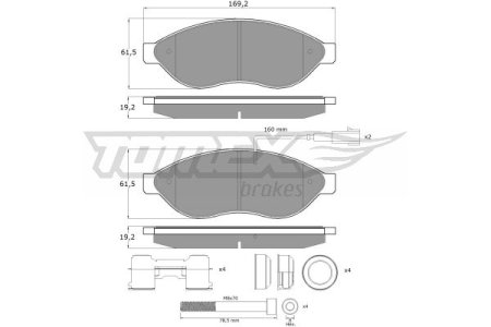 Klocki hamulcowe TOMEX 1439 425356