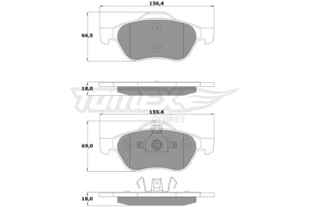 Klocki hamulcowe TOMEX 1471 7701209100