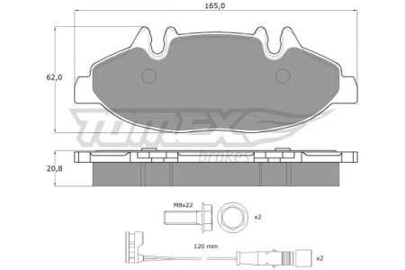 Klocki hamulcowe TOMEX 1502 24007202