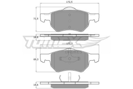 Klocki hamulcowe TOMEX 1530 23640188