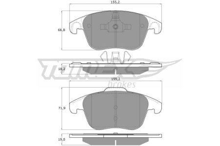 Klocki hamulcowe TOMEX 1593 425362