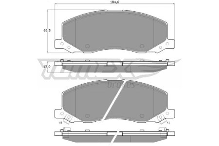 Klocki hamulcowe TOMEX 1635 1605202