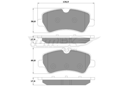 Klocki hamulcowe TOMEX 1696 1763916