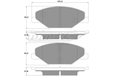 Klocki hamulcowe TOMEX 1698 6RU698151