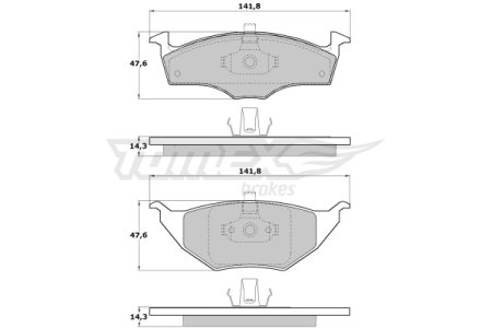 Klocki hamulcowe TOMEX 1710 23131143