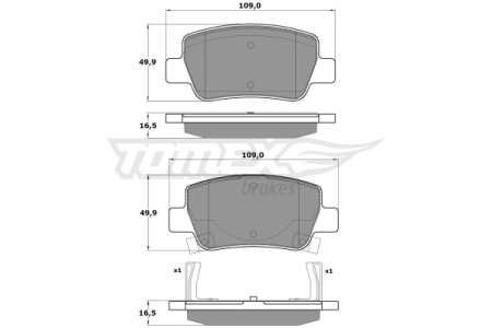 Klocki hamulcowe TOMEX 1721 0446605040