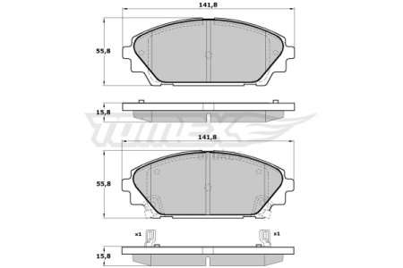 Klocki hamulcowe TOMEX 1723 BHY13328ZA